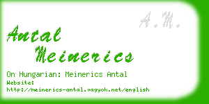 antal meinerics business card